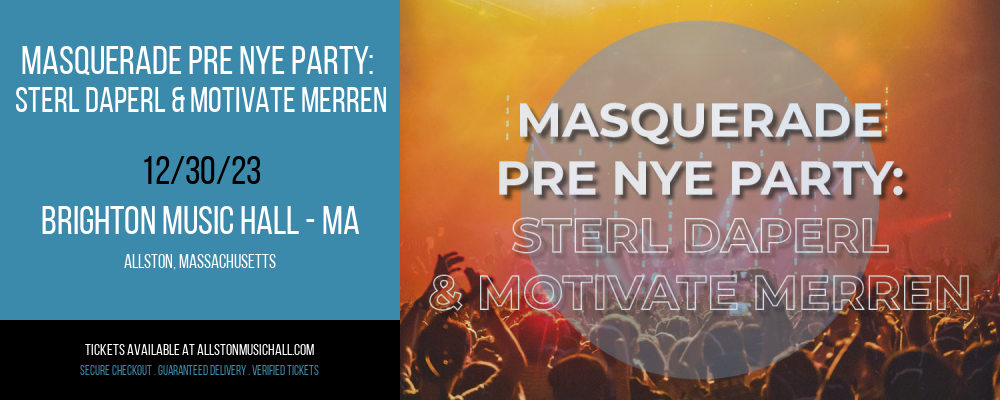 Masquerade Pre NYE Party at Brighton Music Hall - MA
