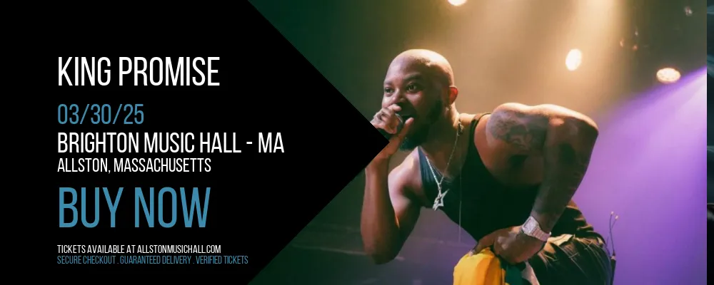 King Promise at Brighton Music Hall - MA